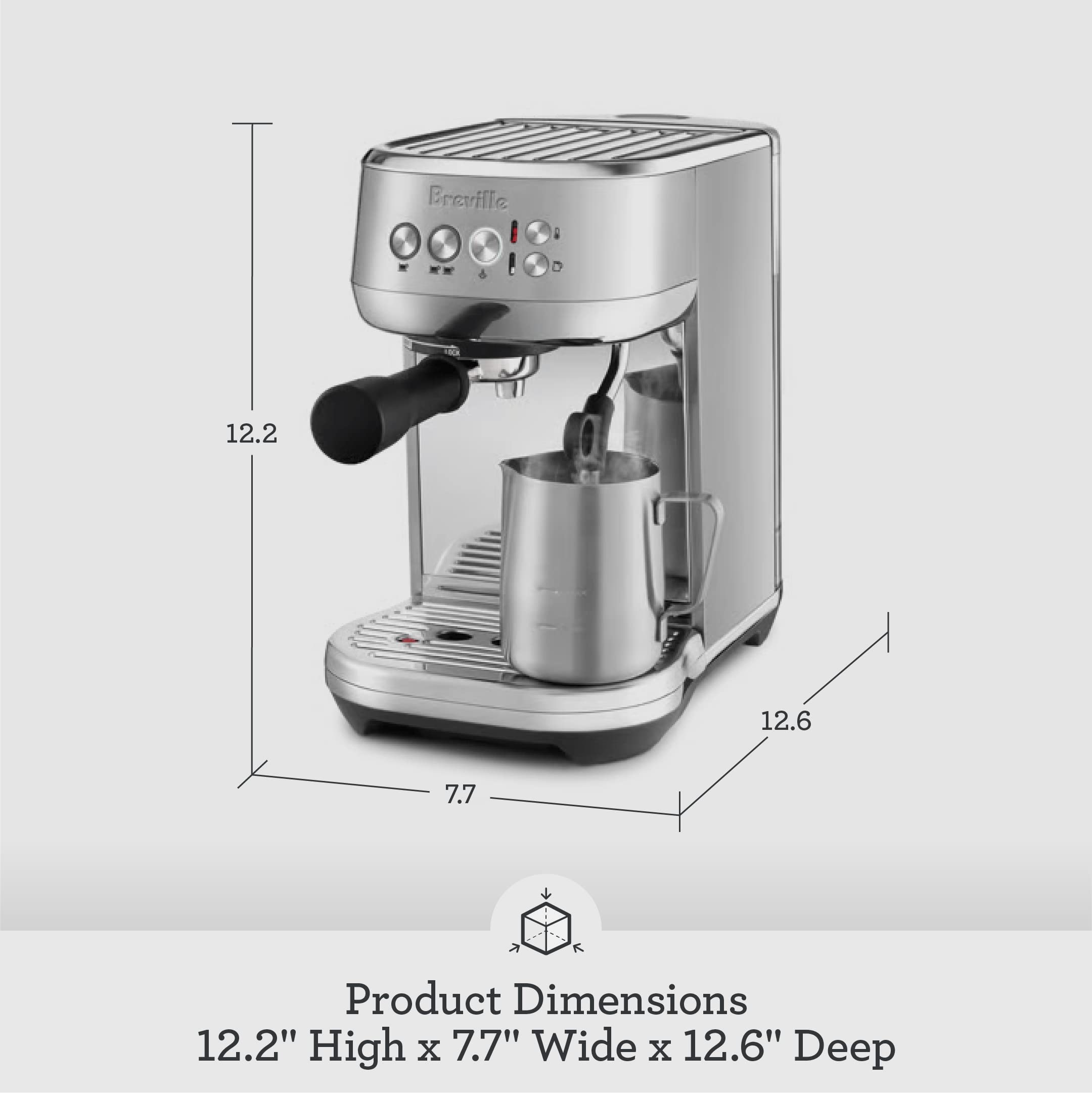 0-breville-bambino-plus-espresso-machine-bes500btr-black-truffle-3.jpg Breville Bambino Plus Espresso Machine BES500BTR, Black Truffle