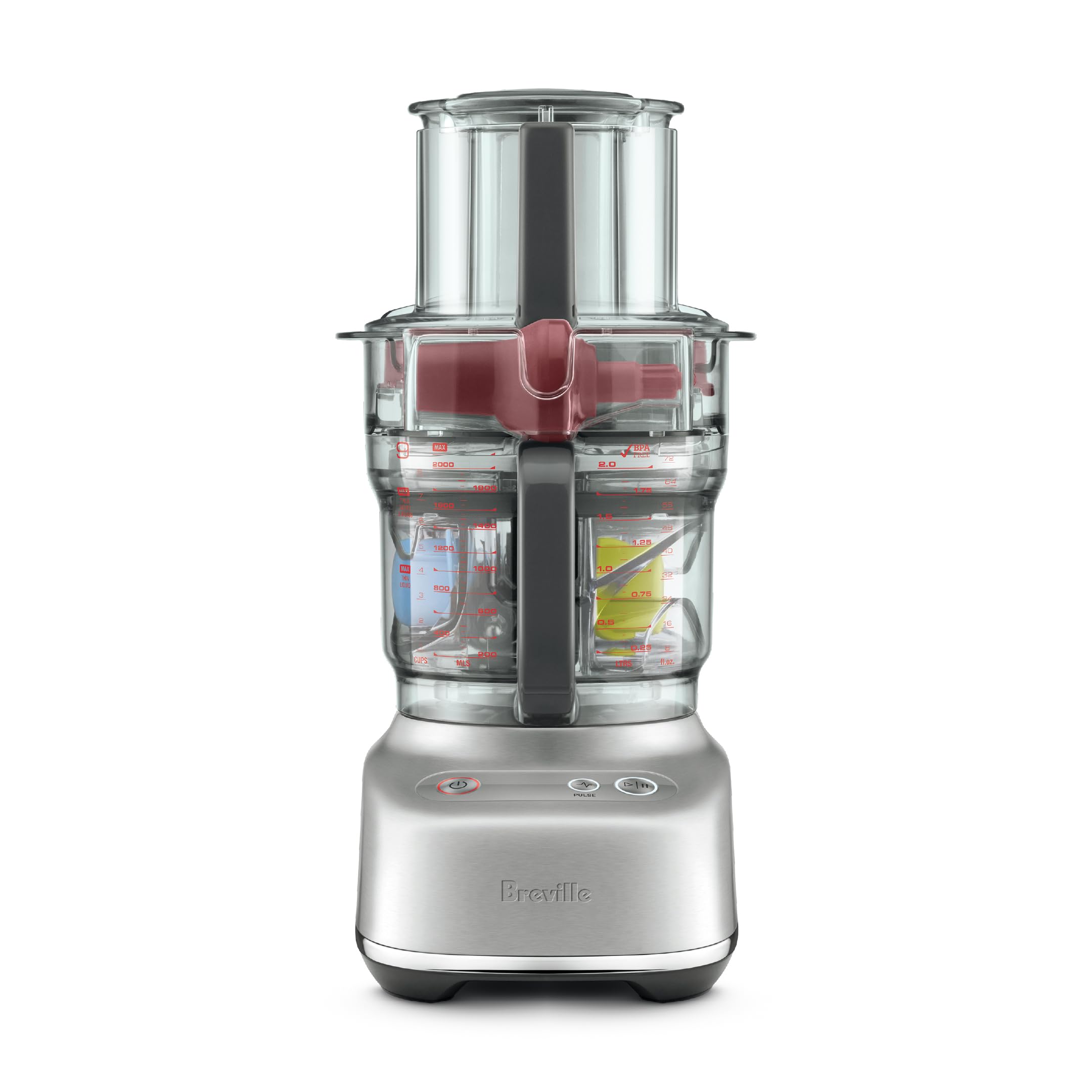 Breville BFP638 Paradice 9 Cup Food Processor and Dicer, Small, Brushed Stainless Steel