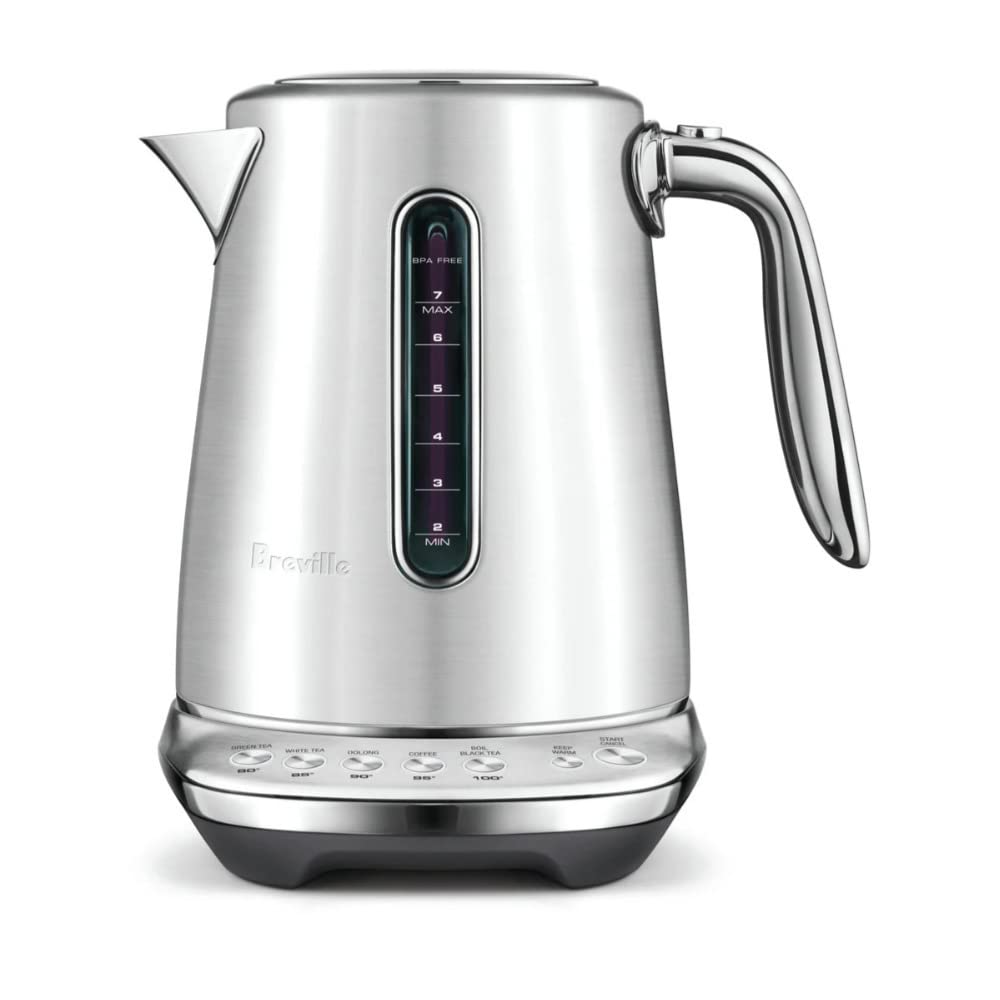 Breville BKE845BSS Smart Kettle Luxe Water Heater, 7 Cup, Brushed Stainless Steel