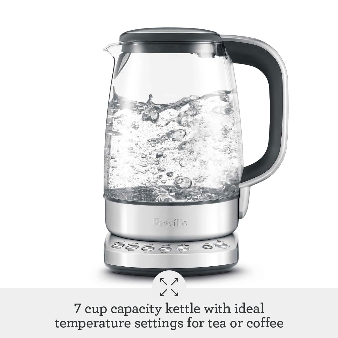 Breville BKE830XL IQ Kettle Pure Water Heater, 57 oz, Brushed Stainless Steel