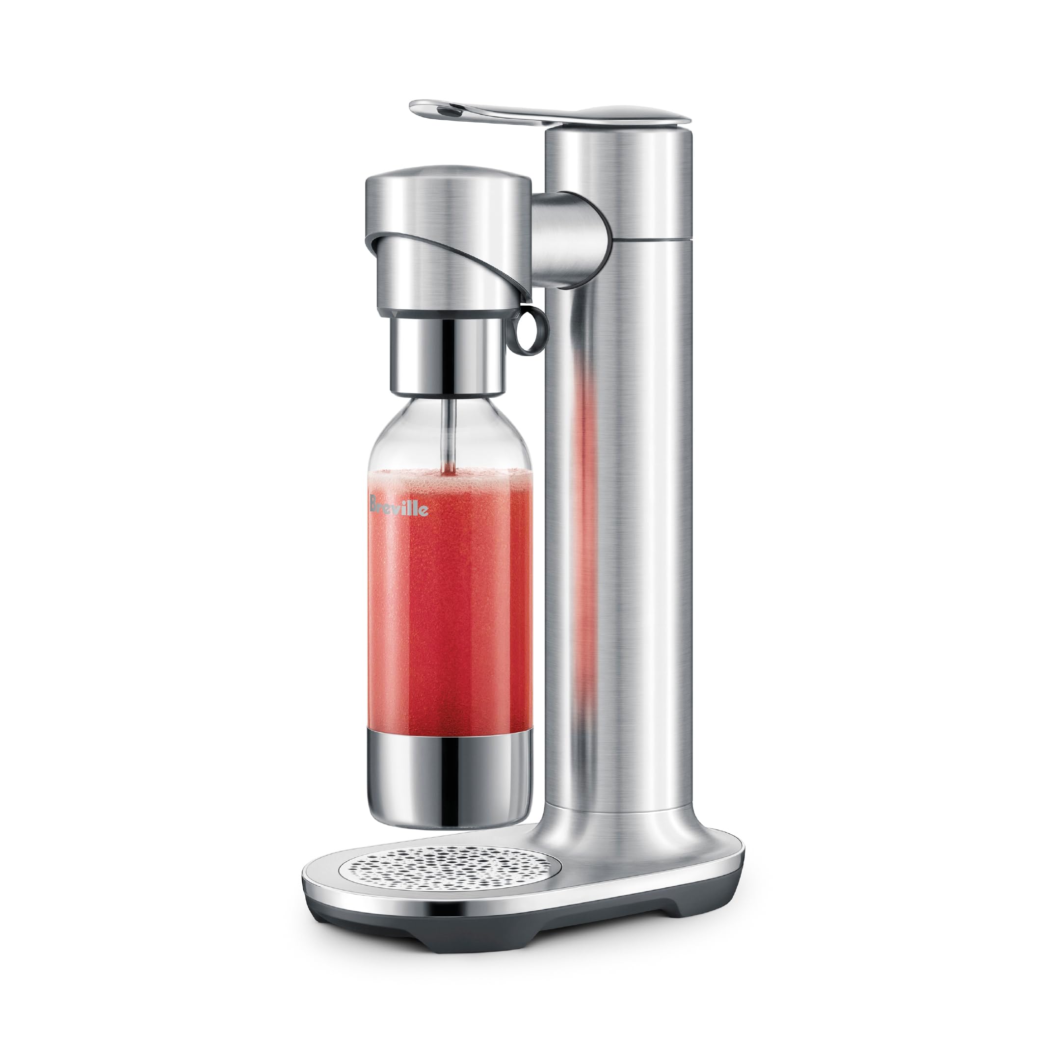 Breville BCA800BSS InFizz Fusion Sparkling Water and Beverage Carbonator, CO2 Cylinder Not Included, Brushed Stainless Steel