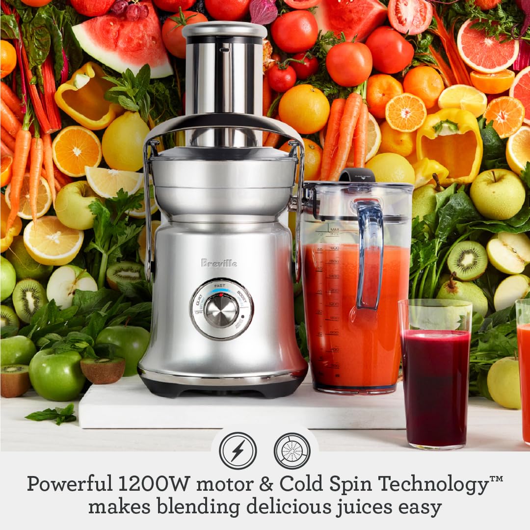Breville BJE830BTR Juice Fountain Cold XL, 70 fl oz, Black Truffle