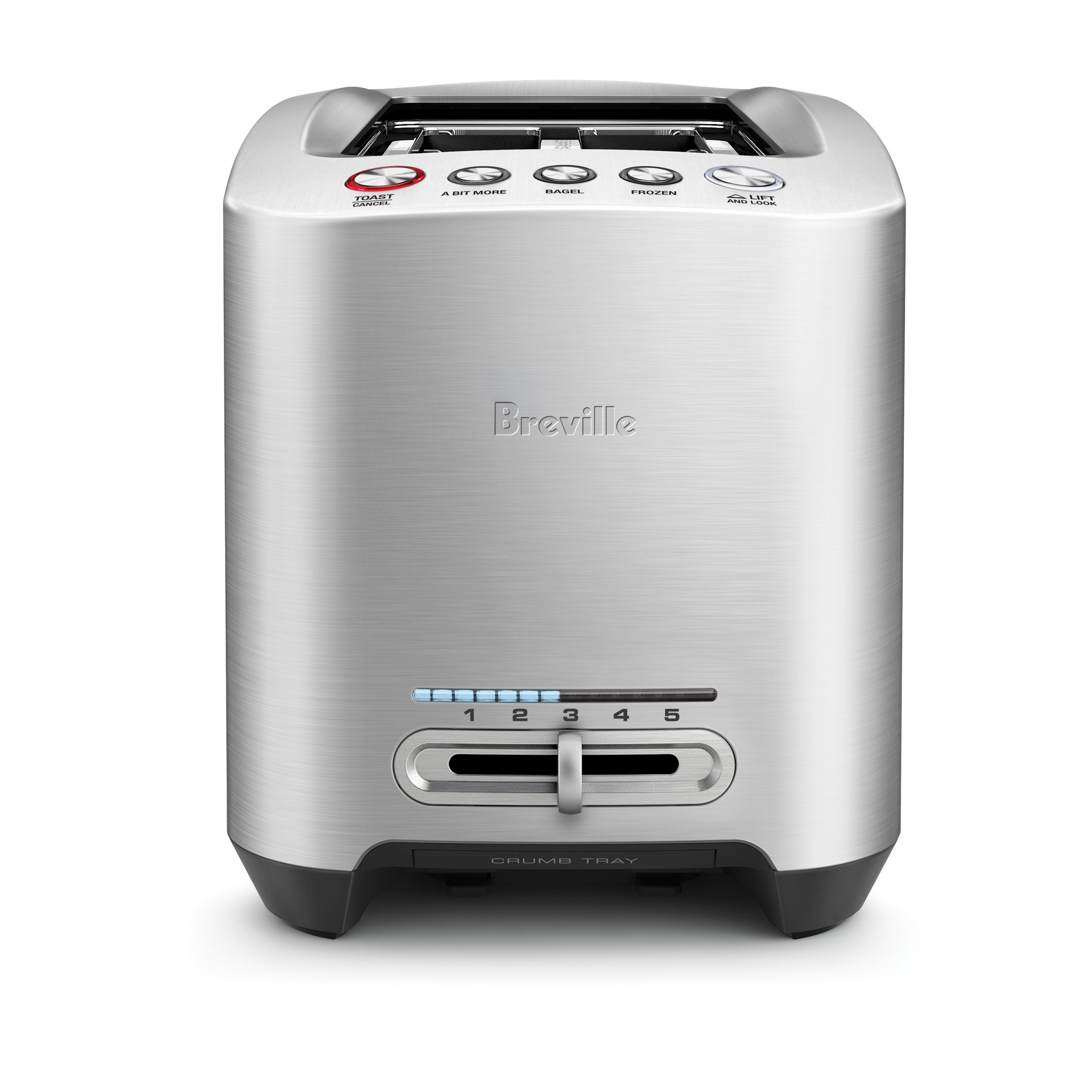 Breville BTA830XL Die-Cast Long Slot Smart Toaster, 4 Slice, Brushed Stainless Steel