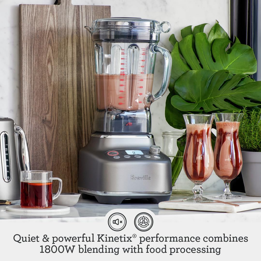 Breville BBL920BTR Super Q Commercial-Grade Home Blender, Black Truffle
